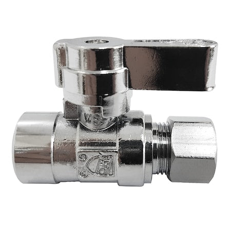 Kingston Brass KF4325 - KF4325 1/2 Sweat X 3/8 OD Comp Straight Stop Valve