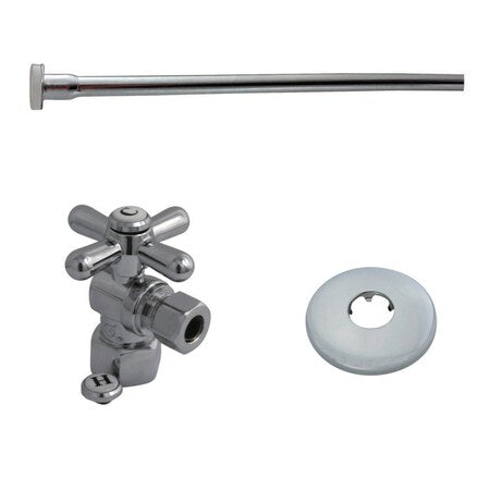 Kingston Brass KTK101P - KTK101 P Toilet Supply Kit Combo 1/2" IPS X 3/8" Comp Outlet