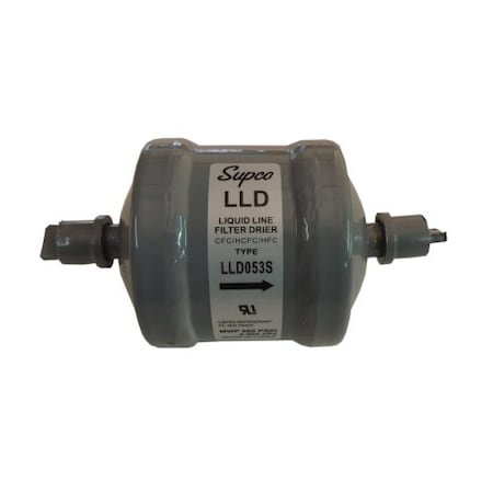 Supco LLD053S - Liquid Line Dryer,3/8" ODF,5"cu.