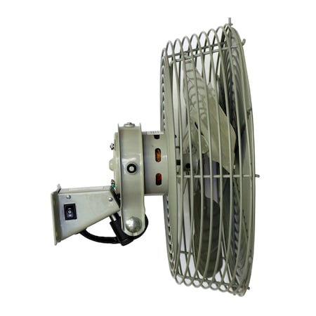 Tpi N-12 - Low Velocity Navy Fan, Yoke Mount, 12 in Blade Dia