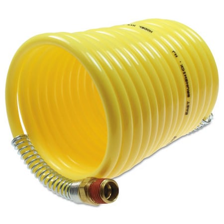 Coilhose Pneumatics N14-100BP - Nylon Coil 1/4" ID x 10' 1/4" BSPT Swivel