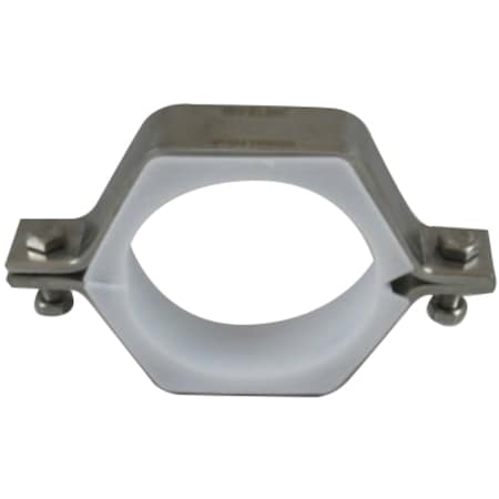 Sanitube P24-075 - T304 W/Pvc Inserts,3/4" Pipe Hanger