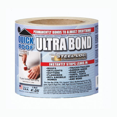 Cofair UBW425 - Quick Roof Ultra Bond,White,4"x25ftft