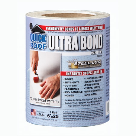 Cofair UBW625 - Quick Roof Ultra Bond, White,6"X25'