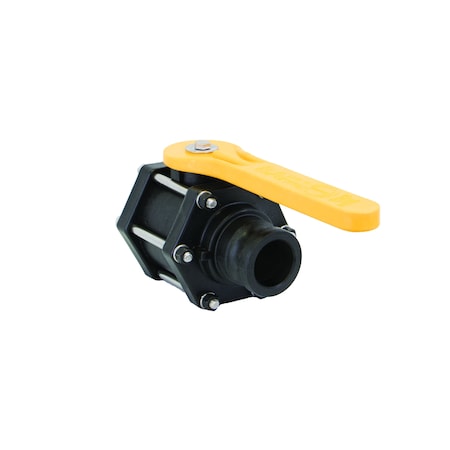Banjo VFMT200FP - Manual 2-Way Ball Valve,NPT,Polypro