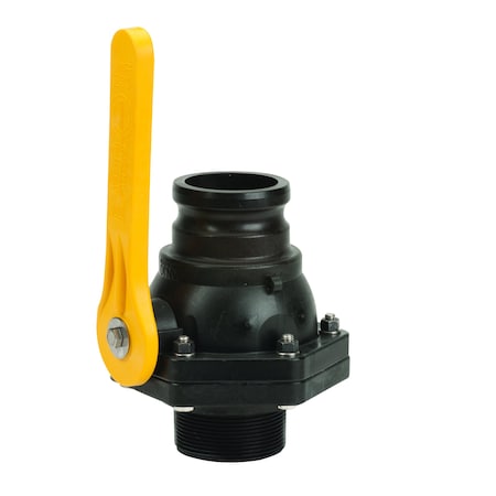 Banjo VSFMT300FP - Manual 2-Way Ball Valve,NPT,Polypro