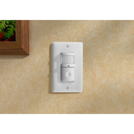 Hubbell Wiring Device-Kellems WS1001NI - Vacancy Sensor,PIR,1200 sq ft,Ivory