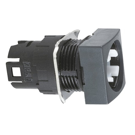 Schneider Electric ZB6CD08 - Head for selector switch, Harmony XB6, illuminated square 16mm 2 positions 90degrees, stay put