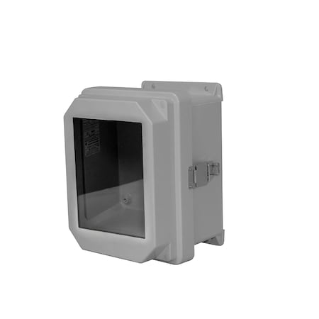 Vynckier RVJB1008NHWPL1 - Padlockable Latch Electrical Enclosures, 11.32 in H, 5.43 in D, 9.32 in W, NEMA 4 X, Fiberglass