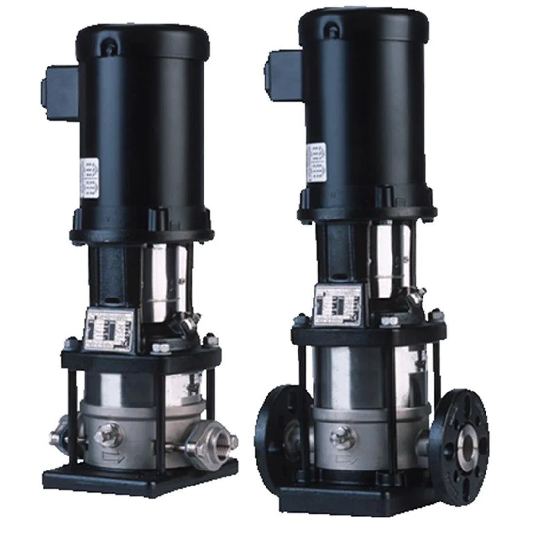 Grundfos CR 3-10 Vertical Multistage Centrifugal Pump 10-Stage Inline High Pressure Booster Pump Cast Iron Base Stainless Steel Hydraulics MPN 96516597