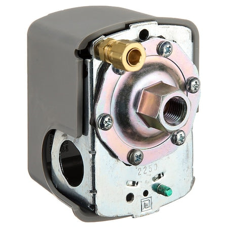 Telemecanique Sensors 9013FHG52J59X - Pressure Switch, Standard, DPST, 1 Ports, 1/4" FNPS, 60 to 200 psi Range, Polypropylene