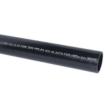 29-410 - 4" x 10 ft. Non-Threaded ABS DWV Pipe Sch 40