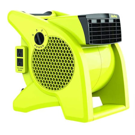 Air King 9566 - Centrifugal Blower,Yellow,ABS,14-1/2in H