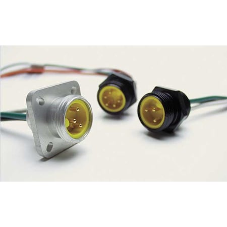 Brad Harrison 1R6006A20A120 - External Thread Receptacle,6,Male,16 AWG