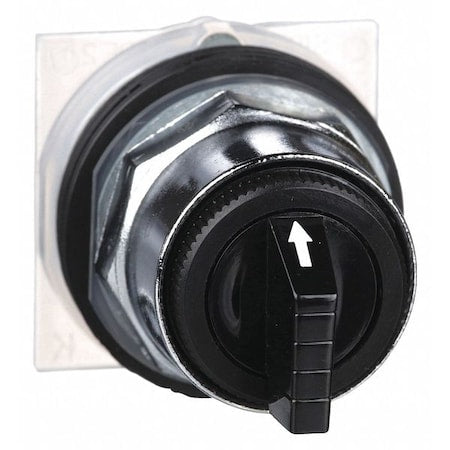 Schneider Electric 9001KS52B - Short Handle Selector Switch,Blk,3 Pos,30mm
