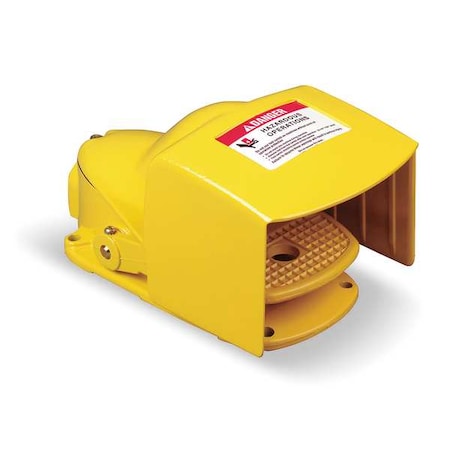 Square D 9002AW133 - Foot Swtch,Yellow,Aluminum,DPDT,Momentary