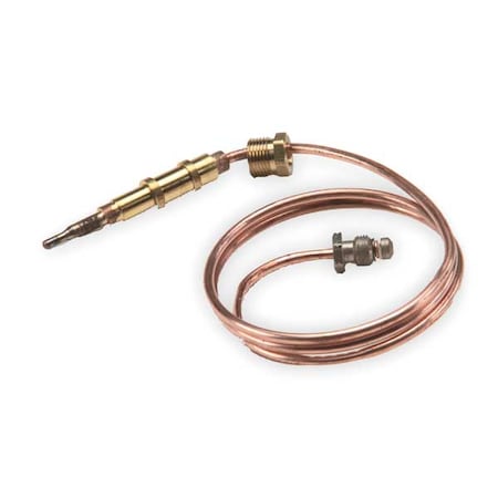Robertshaw 1960-027 - Thermocouple, LP/NG, 18 to 30 m V, 27 in L., Universal Coaxial ODS, Tinnerman Clip