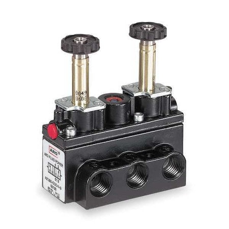 Aro A211SD-000-N - Solenoid Air Control Valve,1/8 In,4-Way