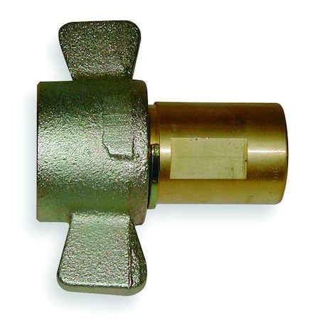 Eaton Aeroquip 5100-S5-12B - Hydraulic Quick Connect Hose Coupling, Brass Body, Thread-to-Connect Lock, 3/4"-14 Thread Size