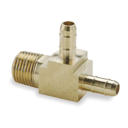 Parker 231-6-2 - 1/8" x 1/4" x 1/4" Barb Brass Male Run Tee