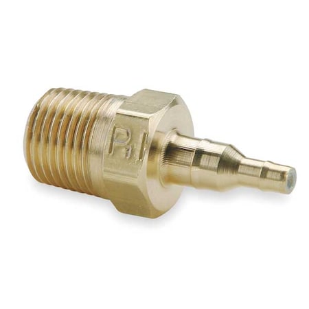 Parker 28-4-5/32-2 - Straight, Brass, Barbed 1/4", MNPT 1/8"