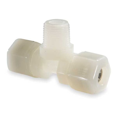 Parker N4MT2 - Tee,Nylon,Comp1/4",Comp1/4",FNPT1/8"