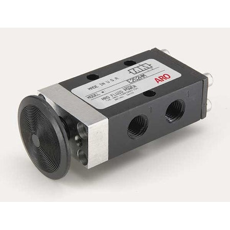 Aro E252HM - Manual Air Control Valve,3-Way,1/4in NPT