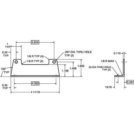 Dayton 2H630 - Mounting Bracket