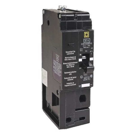 Square D EDB14020EPD - Miniature Circuit Breaker, E FRAME Series, 20 A, 1 Pole, 277 V AC, 25k A at 120 V AC
