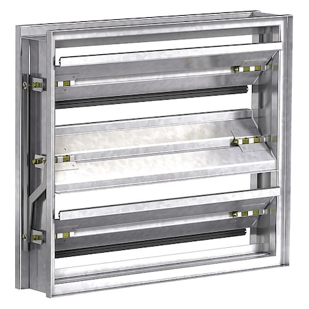 Dayton 2LRY9 - Volume Control Damper,17-3/4"W,17-3/4"H