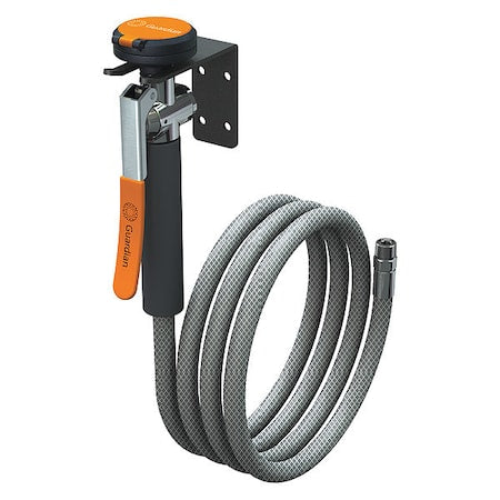 Guardian Equipment G5025 - Drench Hose, Wall Mount, Single Head, 8 ft Hose, Stay-Open Valve, 3/8 in NPT Inlet