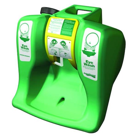 Guardian Equipment G1540 - Aqua-Guard Eyewash Station, Gravity-Fed, 16 gal Capacity, Counter or Wall Mount, Portable