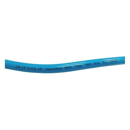 2LZF4 - Tubing,3/8 In OD,50 Ft L,Light Blue