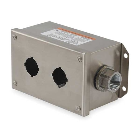Schneider Electric 9001KYSS2 - Pushbutton Enclosure,7.74 in. H,2 Holes