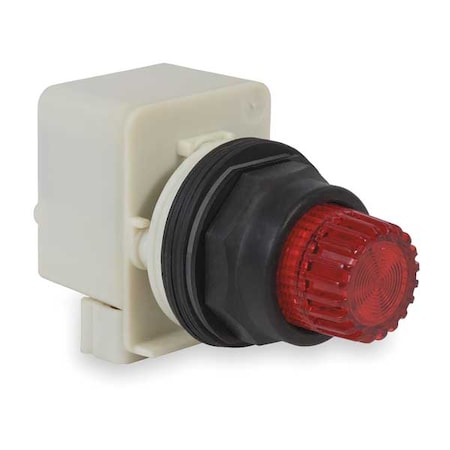 Schneider Electric 9001SK2L1R - Illuminated Push Button Operator, 30 mm, Red