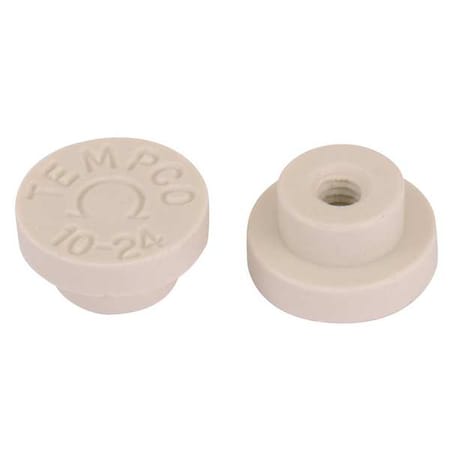 Tempco CER-102-104 - Ceramic Terminal Caps, 10 - 24 Threads, PK10