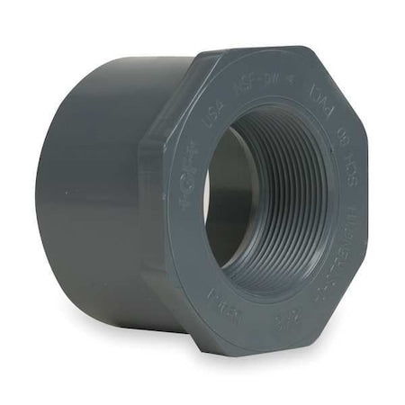 838-248 - PVC Reducing Bushing, Spigot x FNPT, 2 in x 3/4 in Pipe Size
