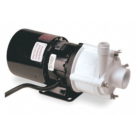 Little Giant Pump 581503 - Magnetic Drive Pump, 1/12 HP, Glass-Filled Polypropylene, 115 V, 3/4 in FPT, Single Phase