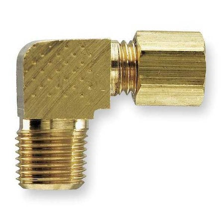 Parker 269C-2-2 - 1/8" Compression x MNPT Brass Extended 90 Deg Elbow 10 PK