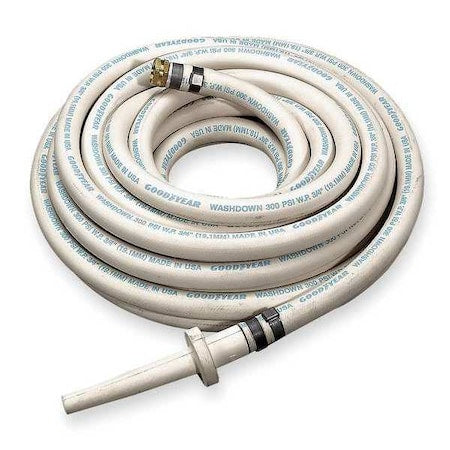 Continental 20069315 - 3/4" ID x 50 ft EPDM Coupled Washdown Hose WT