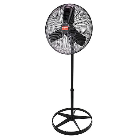 Dayton 2RDZ6 - Light Duty Quiet Design Industrial Fan, Pedestal Mount, 24 in Blade Dia, 115 V, Oscillating
