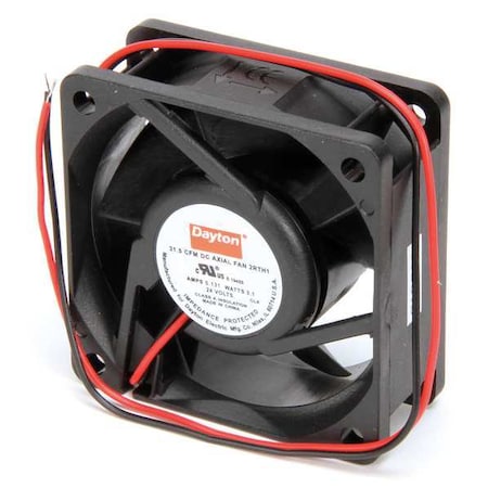 Dayton 2RTH1 - Axial Fan, Square, 24 V DC, - Phase, PBT Plastic, 2 3/8 in W.