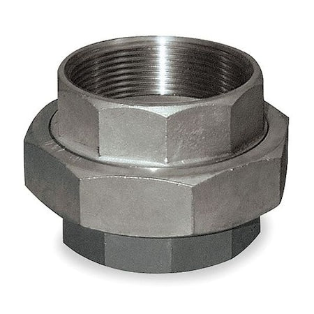 4307000950 - 1/8 in FNPT Stainless Steel Threaded Union, Class 3000, 304 Material