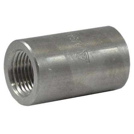 2UA29 - Reducing Coupling, 1 in x 3/4 in, 316 Stainless Steel, FNPT, Class 3000
