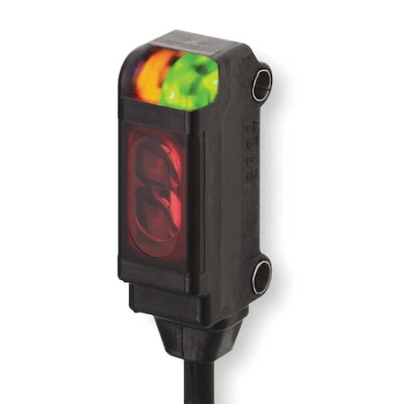 Omron E3T-SR21 2M - Retroreflective Photoelectric Sensor, Bare Wire, Right Angle, Rectangular, Light On, NPN