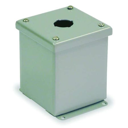 Wiegmann PBGX1 - Push Button Enclosure,22mm,1 Hole,Carb Steel