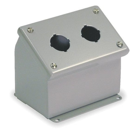 Wiegmann WPBA2 - Push Button Enclosure,30mm,2 Holes,Steel