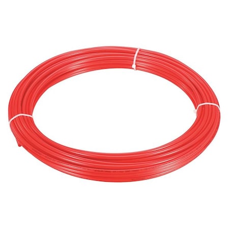 2VDX2 - Tubing,3/8" OD,Nylon,Red,100 Ft