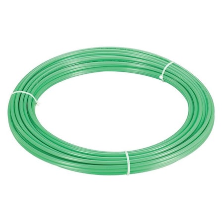 2VDX6 - Tubing,1/4" OD,Nylon,Green,100 Ft