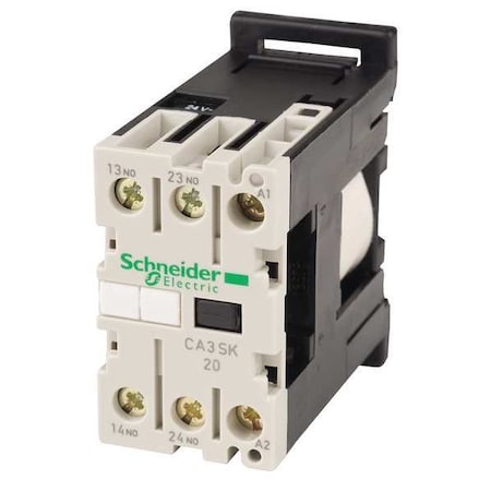 Schneider Electric CA3SK20BD - IECControl Relay,2 NO,24 VDC,10 A